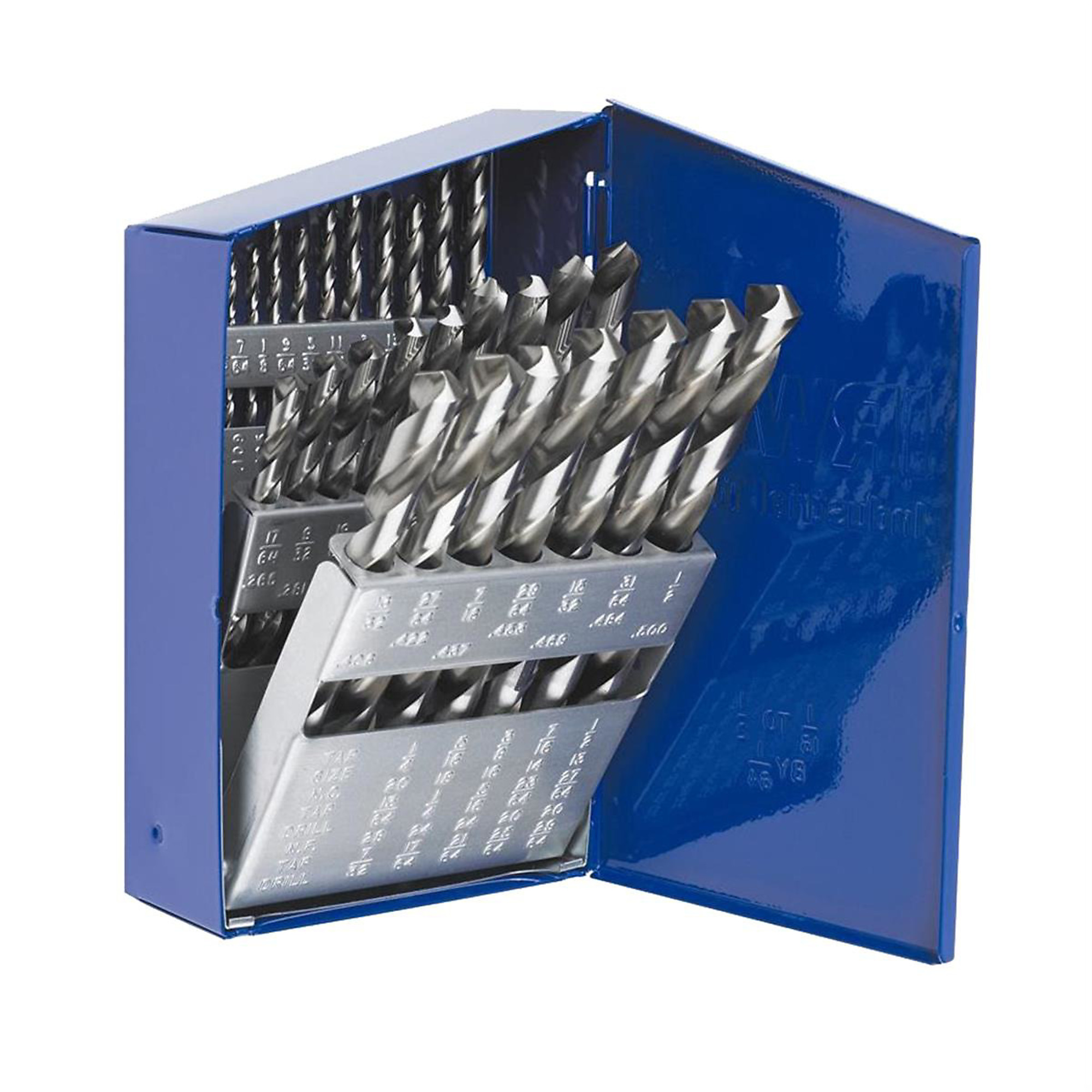 Hanson Drill Bit Set — 29-Piece, 3/8in. Reduced Shank, Model# HAN60148